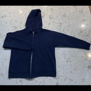 Navy Hanes Zip-up Hoodie